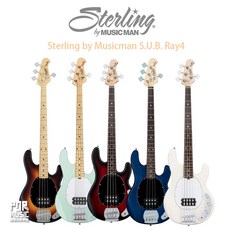 Sterling by Musicman S.U.B. Ray4 主動式電貝斯，四弦設計，音色飽滿，搖滾玩家樂器推薦, 1個, 紅