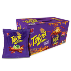 타키스 후고 핫칠리 페퍼 라임 또띠아 칩스, 28g, 46개
