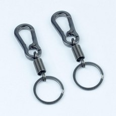 GPS 추적기 열쇠고리 반년항속 나침반 강아지 지갑 트래커 추적, 기본 구성품, 건메탈 블랙 라지 스프링 버클 2개