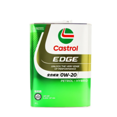 Castrol 嘉實多 EDGE 全合成機油 0W-20 汽油/混合動力引擎適用 (4L+1L+1L), 1個, Castro EDGE 0W20 4L x1, 日產