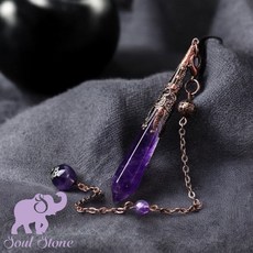 石之靈Soul Stone 水晶靈擺 粉水晶 能量感知飾品