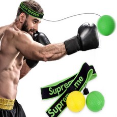 복싱 권투 동체시력 복싱볼 리턴볼 복싱용품 초보자용 가정용샌드백, 초록공