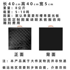 巨匠工廠吊車支腿墊板：泵車隨車吊墊板，高空車墊板，聚乙烯支腿承重墊塊，超重型, 1個