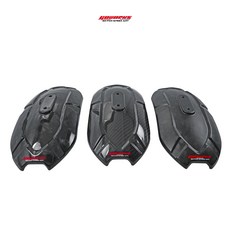 GOWORKS 卡夢土除擋板 配件 高強度後土除 鍛造紋後土除 擋泥板 後土除, 1個, 亮面3K斜紋碳纖維,鎖點距離50mm