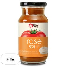 CJ 백설 로제스파게티소스, 610g, 9개