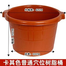 加厚牛筋穴位按摩足浴桶 耐摔款, 1個, 樹脂桶 耐摔款