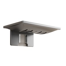 리빙맘 무타공 벽부착 물빠짐 비누받침대 자국없는 분리세척 욕실용, 티타늄 그레이, 1개