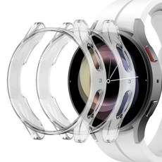 비쉴드 갤럭시 워치5 호환 풀커버 하이브리드 케이스 2개입, 투명+투명, 1개