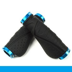 자전거 핸들 알루미늄 합금 바 그립 라이딩 바이스 장비 산악 바 액세서리, Black-Blue, 16) Black-Blue, 1개