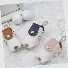 골프공 케이스 실리콘 볼 파우치 골프공 보관 수납 라운딩 볼주머니, 네이비, 1개