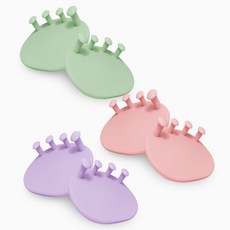 썸피트 발가락 벌리개 스트레칭 아치 교정기 운동기구, 민트 (좌/우) 세트