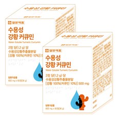 일양약품 수용성 강황 커큐민 영양제 추천 인도산 폴리페놀, 2개, 60정