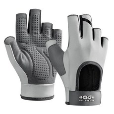 SUJAYU 여성 및 남성용 운동 장갑 역도용 미끄럼 방지 극세사 패딩 걸이식 역도 사이클링 풀업 조정용 체육관 액세서리 (블랙 라지), 회색