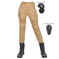 여름라이딩진 여성 바이크 통풍 메쉬 남성과 클래식 JES-5 블루, M, JES-5 카키 (연장 보호 장비)