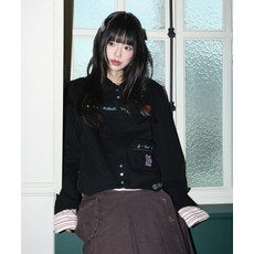 RuNaKiHu WXJ042 메데타시 코튼 자켓 (블랙 )