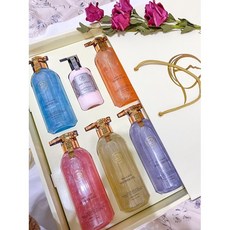 黛丹妮 情人節限定禮盒 限量100套 500ml 護髮素 身體乳 花瓣沐浴乳 星砂沐浴乳 抽屜式禮盒, 六件組3瓶花瓣系列+2瓶星砂系列+1小瓶, 1個