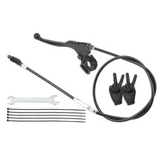 22mm 오토바이 좌측 클러치 레버 세트 (50cc~150cc 스쿠터 미니모토 모토크로스 ATV 핸들바 브레이크 라, 01 Set