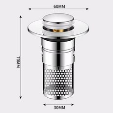 不鏽鋼地漏過濾網 防毛髮防堵塞 衛生間洗手池廚房浴室排水口濾網 耐用易清潔, 旂艦版-塑料防臭芯（闆網）