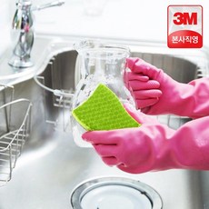 3M 스카치브라이트 올인원 다목적 아크릴 수세미 2입, 1개
