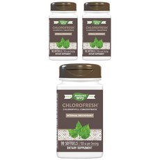 Nature's Way 然萃維 濃縮葉綠素軟膠囊, 90顆, 3罐