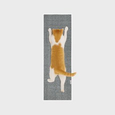 고양이 스크래쳐 수직 벽에 붙이는 벽그래쳐 대형스크래쳐, 1개, 연그레이