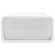 Mabel In Home 現代抽屜收納盒, 白色, 1個