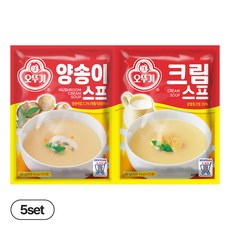 오뚜기 크림스프 80g 5개+양송이스프 80g 5개, 1세트, 800g