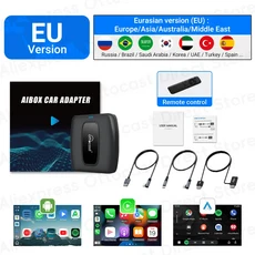 P3 SE Express Ai 박스 무선 안드로이드 오토 CarPlay 어댑터 12 (공장 탑재 차량용) QCM6125 RAM 4GB, 02 EU With remote