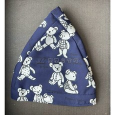 L2來來 兒童安全帽透氣內襯, 熊熊-深藍色,小童