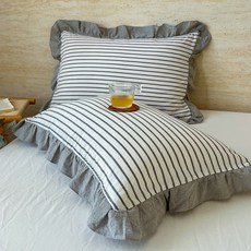수면일기 부드러운 순면 지퍼형 베개커버 2p 48*74