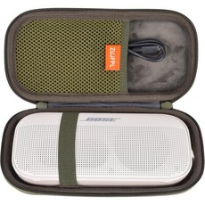 Bose SoundLink Flex 2세대/Bose 블루투스 스피커와 호환되는 하드 EVA 케이스 방수 방진 충격 방지 휴대용 여행용 스피커 케이스 - 블루, Cypress Green