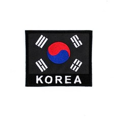 밀리랩 태극기 KOREA 약장 검정흰사 군인 가방 와펜