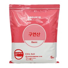 고구려디엠 구연산 100% 구연산 5kg 베이직, 1개