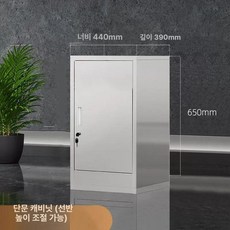 소형 캐비닛 미니 사물함 기숙사 잠금장치 철제 책상, 스테인리스 650 단일문