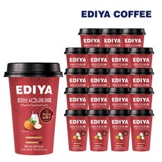 이디야 컵커피 토피넛 시그니처 라떼 300ml 20입, 20개