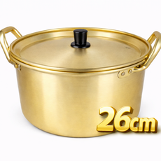 국산 양은냄비 황냄비 노란냄비 라면냄비 양수냄비, 양수 26cm, 1개