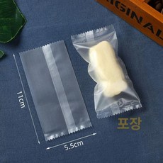 포장 비닐 100개 반투명 쿠키 실링 직사각 제과점 무광 씰링, 무광 5.5 x 11, 1개