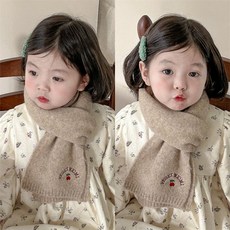 兒童圍巾 可愛圍巾 高顏值圍巾 防風保暖 兒童圍巾秋冬款可愛保暖毛綫針織寶寶圍巾韓係學生冬季圍脖嬰兒