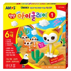 [동화오피스] 아모스 탱탱 아이클레이 컬러클레이 세트 / 1번 6색 18g, 빨강, 1개