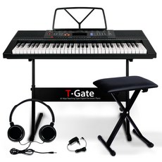 더뮤직 / 61건반 교습용 전자피아노 JO-C02B 시리즈 풀패키지 스탠드+헤드셋+접이식의자+무료배송 세트, JO-C02BB-블랙스탠드, 1개