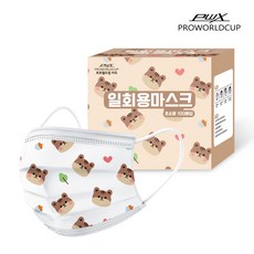 PRO WORLD CUP 孩童松鼠花紋口罩 XS號 100入