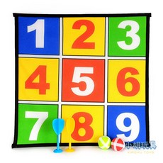 小胡玩具 九宮格可掛式四方形標靶飛鏢玩具 親子遊戲兒童玩具, 1個