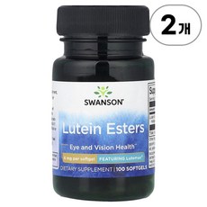 스완슨 루테인 에스테르 6mg Swanson Lutein Esters 6 mg 100정, 2개