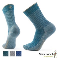 台灣黑熊 美國 Smartwool 全輕量減震徒步中長襪 頂級美麗諾羊毛 登山襪 暮光藍／淺灰／藍, 淺灰SW002691039, 1個