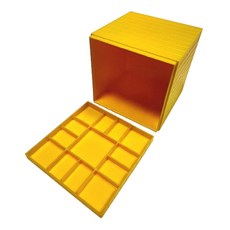 旭陽教育用品社 USL遊思樂益智教具系列 千格盒(空心可開式 黃 1pcs) 數學教具 台灣製, 1pcs
