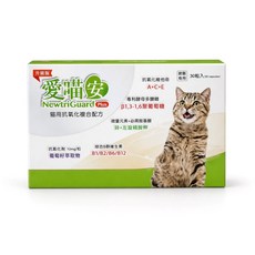 愛喵安 NewtriGuard Plus 貓用抗氧化複合配方 30粒, 1個, 綜合營養補充品, 30顆
