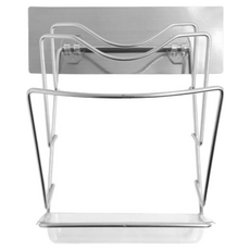 易立家Easy 三層鍋蓋架 炒鍋蓋電鍋蓋收納架 304不鏽鋼無痕掛勾 壁掛式廚房瀝水架, 透明／玫瑰金／銀色, 1套裝