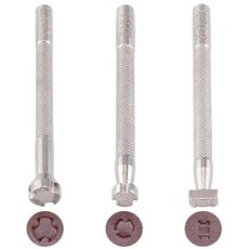 CALFOVA 3 스타일 가죽 스탬프 도구 304 스테인리스 스틸 언더컷 베벨러 텍스처 그립 엣지 펀치 조각 강철 공예 DIY 공예용