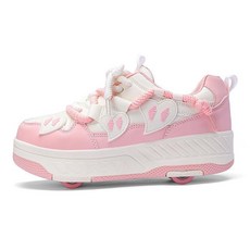 無品牌 暴走鞋 女童學生版 隱形可拆卸代步輪滑鞋 兒童運動鞋