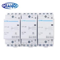 가정용 AC 접촉기 보조 장치 KOHTAKTOP CT1 CT1-25 16A 20A 25A 4P 220V 230V 50 60HZ Din 레일, 03 4NO-20A